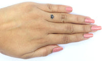 Natural Loose Shield Salt And Pepper Diamond Black Grey Color 0.59 CT 4.69 MM Shield Shape Rose Cut Diamond L2482