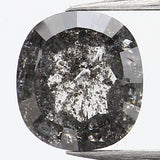 0.80 Ct Natural Loose Diamond, Cushion Diamond, Salt And Pepper, Black Diamond, Grey Diamond, Cushion Cut Diamond, Geometric Diamond KDL762