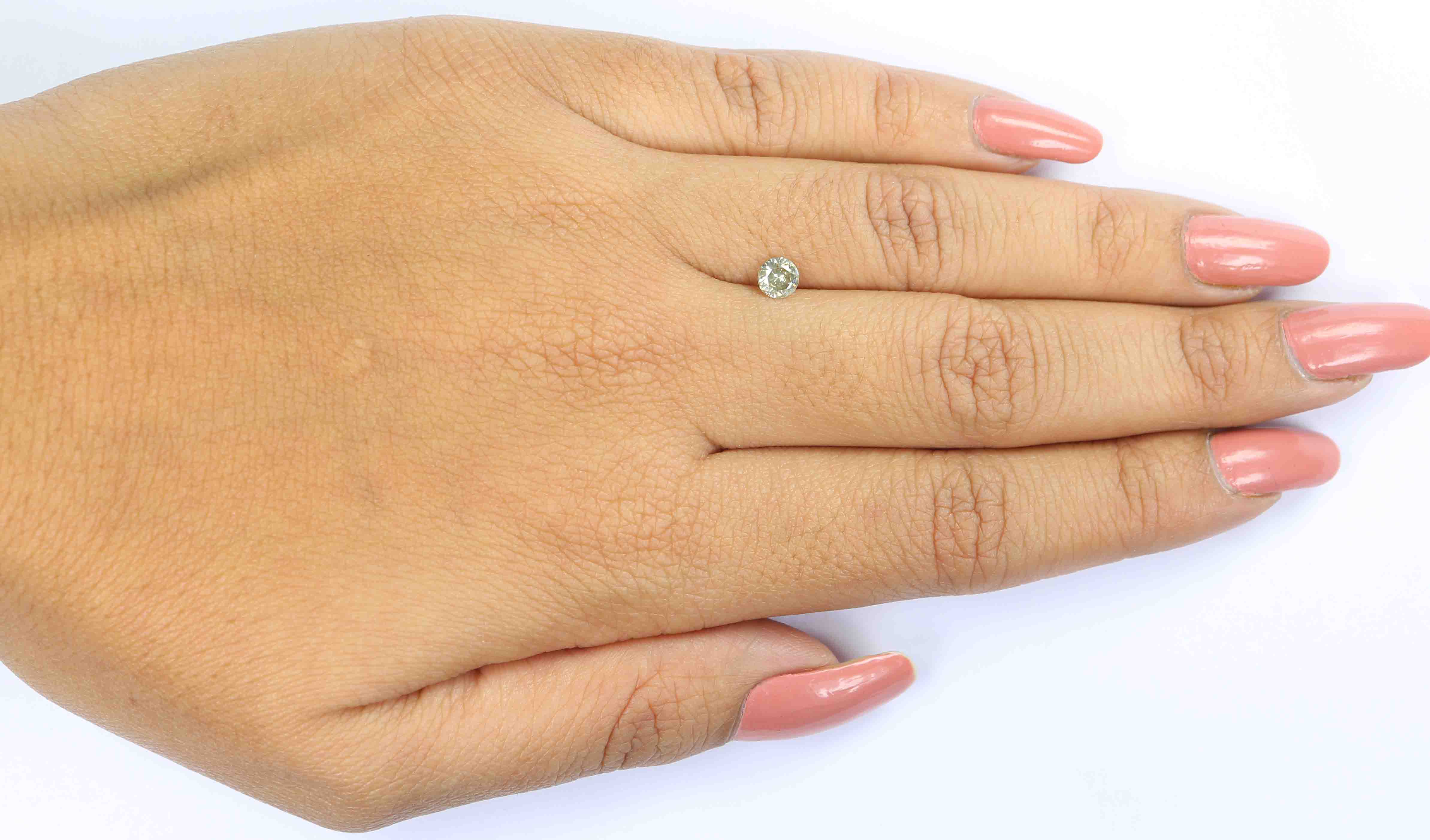 0.29 Ct Natural Loose Round Shape Diamond Fancy White Color Round Cut Diamond 4.30 MM Natural White Color Round Brilliant Cut Diamond LQ5091