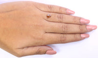 Natural Loose Pentagon Diamond Brown Color 0.88 CT 6.50 MM Pentagon Shape Rose Cut Diamond L9675