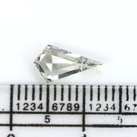 Natural Loose Kite Diamond White-J Color 0.80 CT 9.71 MM Kite Shape Rose Cut Diamond L2625