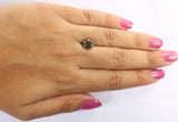 Natural Loose Round Brown Grey Color Diamond 2.52 CT 7.80 MM Round Brilliant Cut Diamond L7218