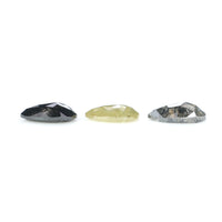 Natural Loose Pear Diamond, Salt And Pepper Pear Diamond, Natural Loose Diamond, Pear Rose Cut Diamond, 1.04 CT Pear Cut Diamond L2750