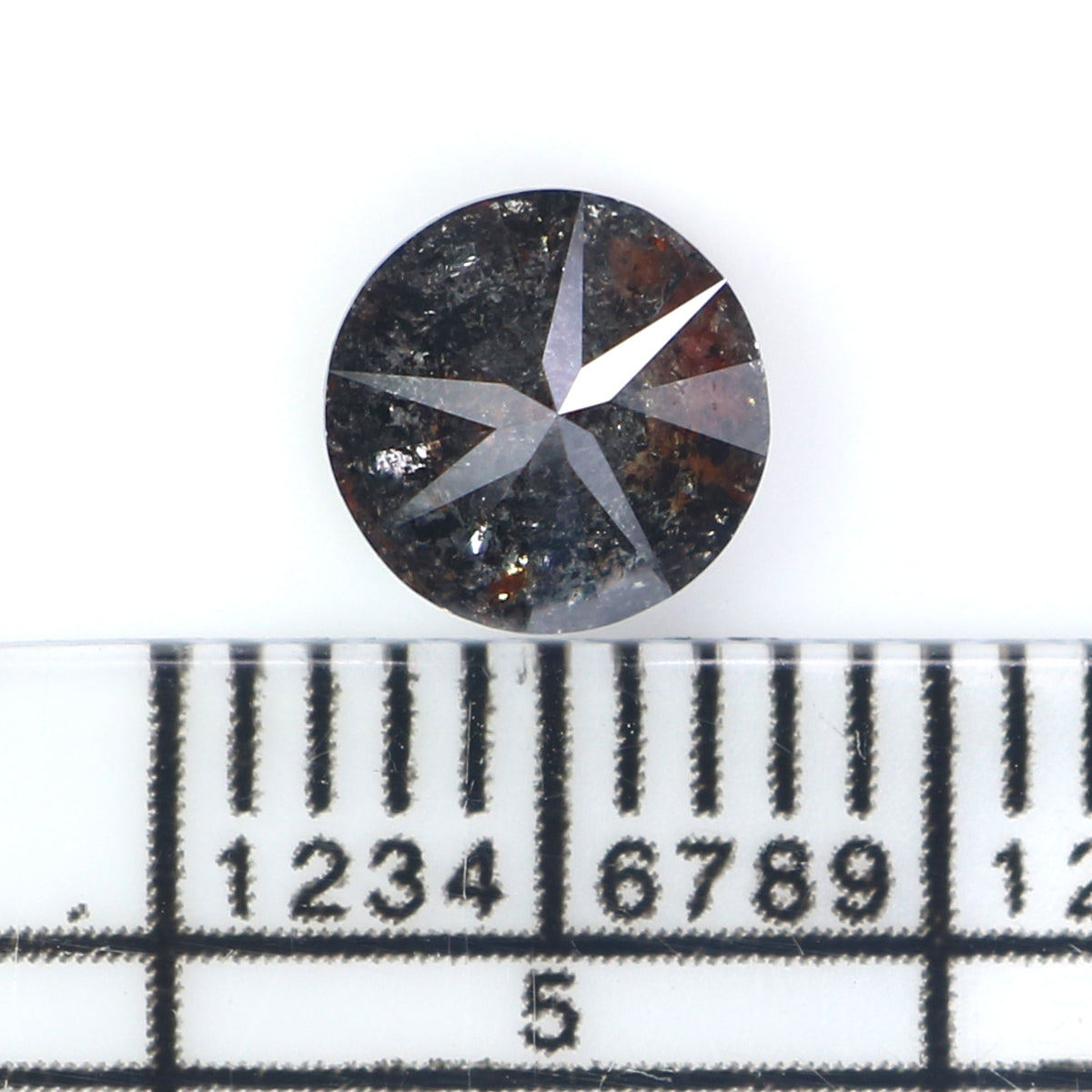 0.89 CT Natural Loose Round Shape Diamond Black Color Round Cut Diamond 5.85 MM Natural Brown Diamond Round Brilliant Cut Diamond LQ2564