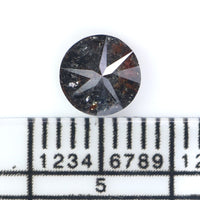 Natural Loose Round Diamond Black Brown Color 0.89 CT 5.83 MM Round Brilliant Cut Shape Diamond L2564