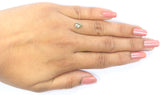 Natural Loose Pear Grey Green Color Diamond 0.74 CT 7.00 MM Pear Shape Rose Cut Diamond KR1178