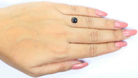 Natural Loose Cushion Black Color Diamond 1.31 CT 6.80 MM Cushion Shape Rose Cut Diamond L7640