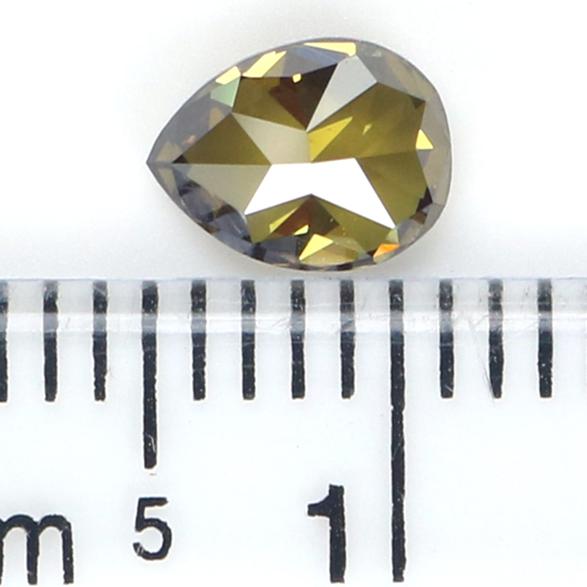 0.68 CT Natural Loose Pear Shape Diamond Yellow Green Color Pear Cut Diamond 6.15 MM Natural Loose Diamond Pear Brilliant Cut Diamond LQ5130
