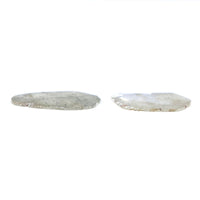 Natural Loose Slice Ice Grey Color Diamond 1.04 CT 9.50 MM Slice Shape Rose Cut Diamond L7692