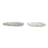 Natural Loose Slice Ice Grey Color Diamond 1.04 CT 9.50 MM Slice Shape Rose Cut Diamond L7692