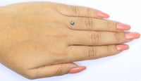 Natural Loose Round Rose Cut Salt And Pepper Diamond Black Grey Color 0.31 CT 4.40 MM Rose Cut Shape Diamond L6004