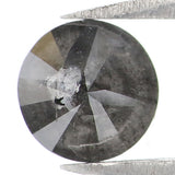 Natural Loose Round Salt And Pepper Diamond Black Grey Color 0.68 CT 5.30 MM Round Brilliant Cut Diamond L1765