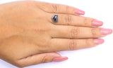 Natural Loose Antique Diamond Black Grey Color 2.70 CT 9.95 MM Antique Shape Rose Cut Diamond L8254