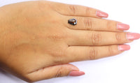 Natural Loose Coffin Diamond Deep Brown Color 1.36 CT 9.00 MM Coffin Shape Rose Cut Diamond L7661
