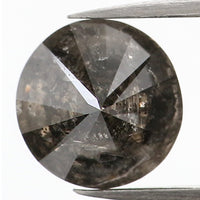 Natural Loose Round Black Brown Color Diamond 1.33 CT 6.80 MM Round Brilliant Cut Diamond L999