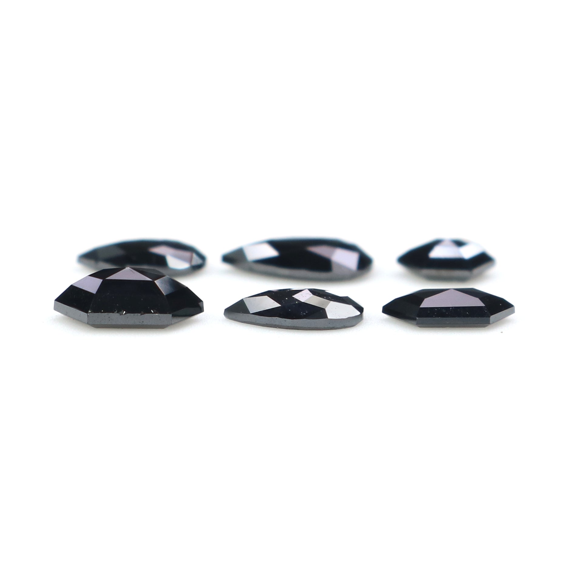 Natural Loose Mix Shape Black Color Diamond 0.98 CT 5.03 MM Mix Shape Rose Cut Diamond KDL2701