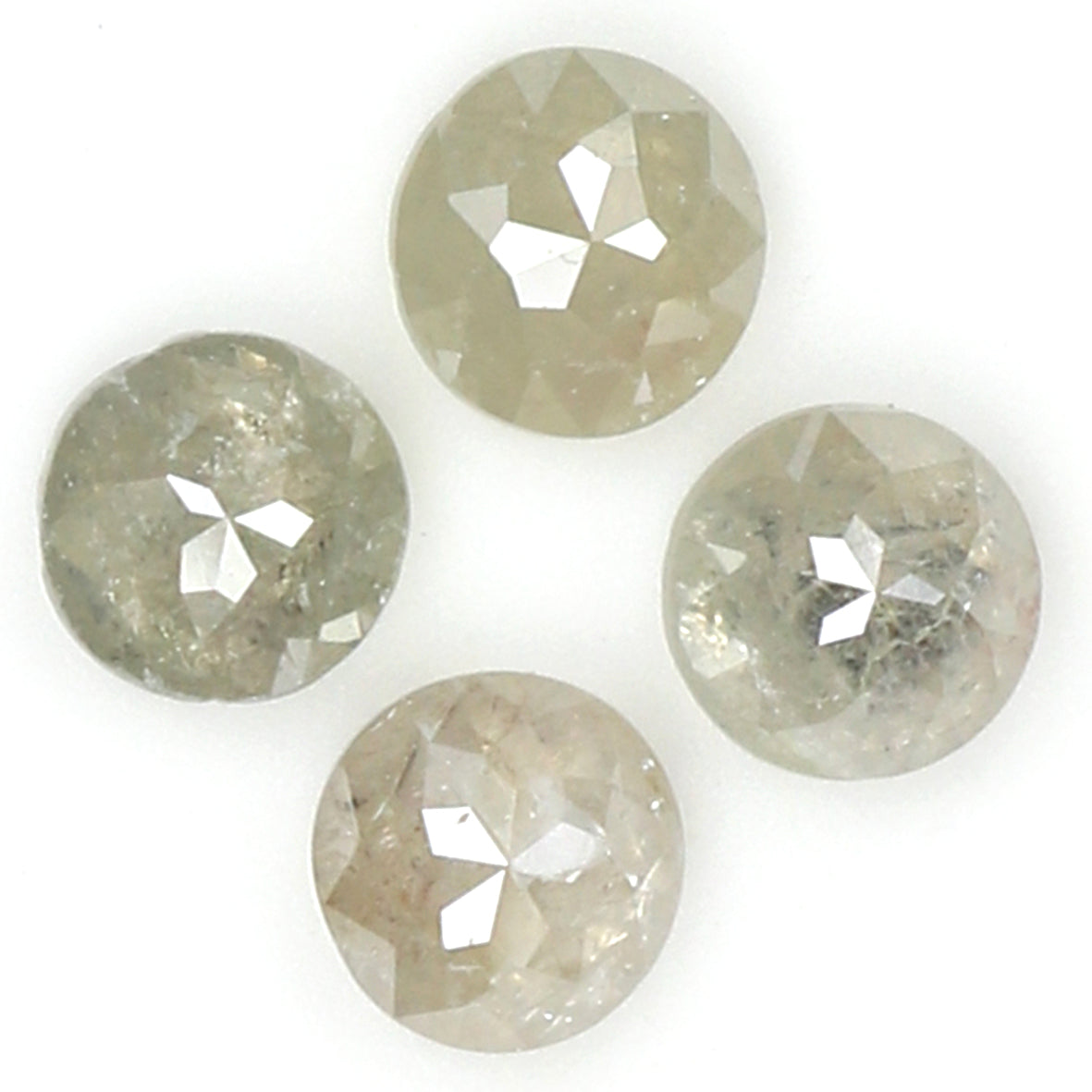 0.85 CT Natural Loose Round Rose Cut Diamond Grey Color Round Shape Diamond 3.50 MM Natural Loose Grey Color Round Rose Cut Diamond LQ6332