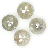 Natural Loose Round Rose Cut Grey Color Diamond 0.85 CT 3.50 MM Round Rose Cut Diamond L6332