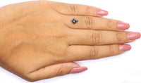 Natural Loose Kite Salt And Pepper Diamond Black Grey Color 0.94 CT 7.60 MM Kite Shape Rose Cut Diamond KDL2038