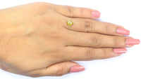 Natural Loose Shield Yellow Color Diamond 1.19 CT 7.30 MM Shield Shape Rose Cut Diamond L9638