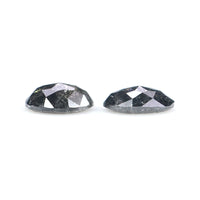 Natural Loose Oval Diamond, Salt And Pepper Oval Diamond, Natural Loose Diamond, Oval Rose Cut Diamond, 0.49 CT Oval Shape Diamond KDL2772