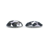 Natural Loose Oval Diamond, Salt And Pepper Oval Diamond, Natural Loose Diamond, Oval Rose Cut Diamond, 0.49 CT Oval Shape Diamond KDL2772
