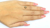 Natural Loose Round Rose Cut Grey Brown Color Diamond 1.59 CT 6.85 MM Round Rose Cut Shape Diamond L9006