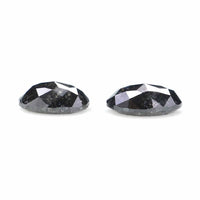 Natural Loose Oval Diamond, Salt And Pepper Oval Diamond, Natural Loose Diamond, Oval Rose Cut Diamond, 0.48 CT Oval Shape Diamond L2764