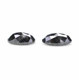 Natural Loose Oval Diamond, Salt And Pepper Oval Diamond, Natural Loose Diamond, Oval Rose Cut Diamond, 0.48 CT Oval Shape Diamond L2764