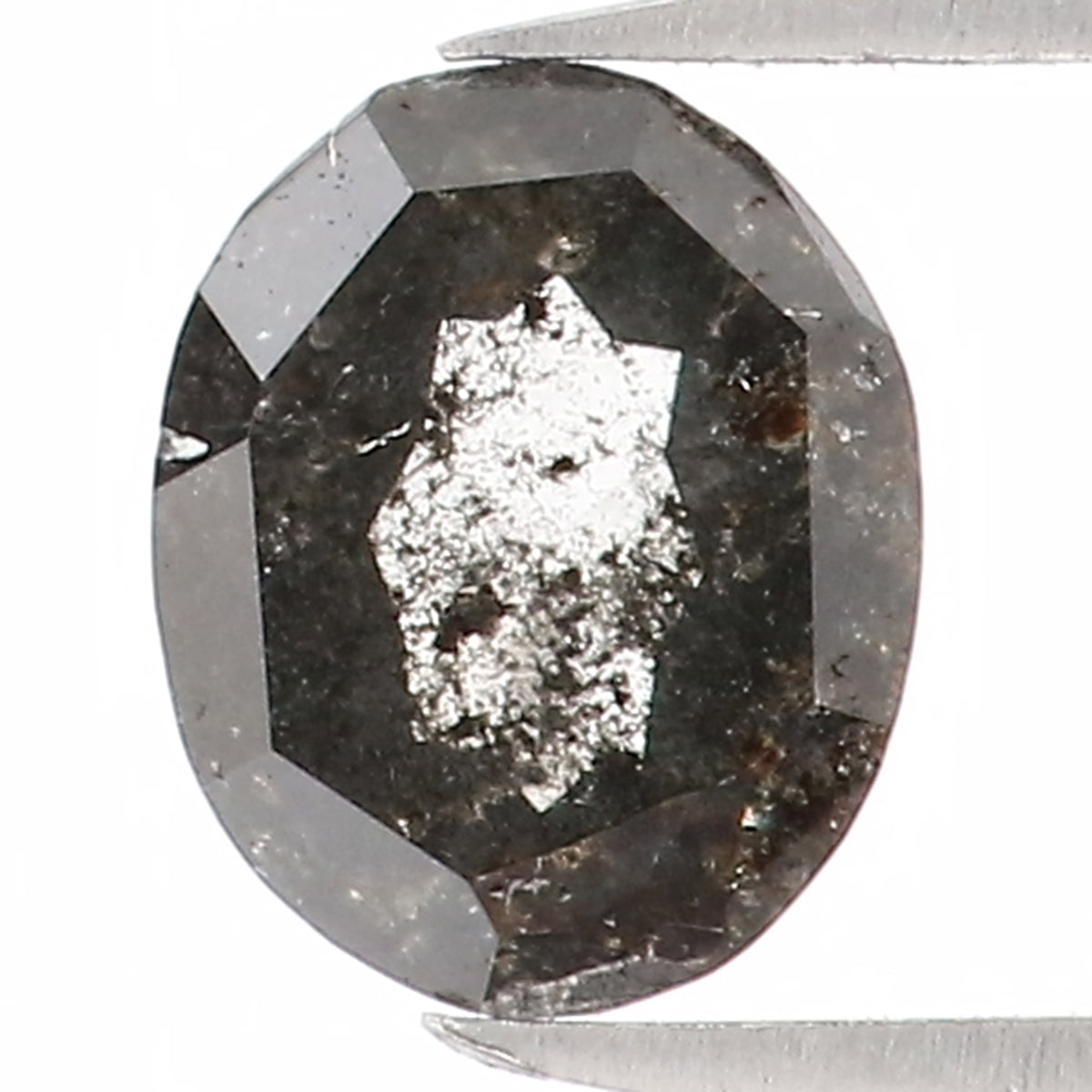 0.37 Ct Natural Loose Oval Shape Diamond Black Color Oval Cut Diamond 5.00 MM Natural Loose Salt And Pepper Oval Shape Diamond LQ1185