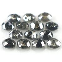 Natural Loose Round Rose Cut Salt And Pepper Diamond Black Grey Color 1.34 CT 2.70 MM Rose Cut Shape Diamond L1823
