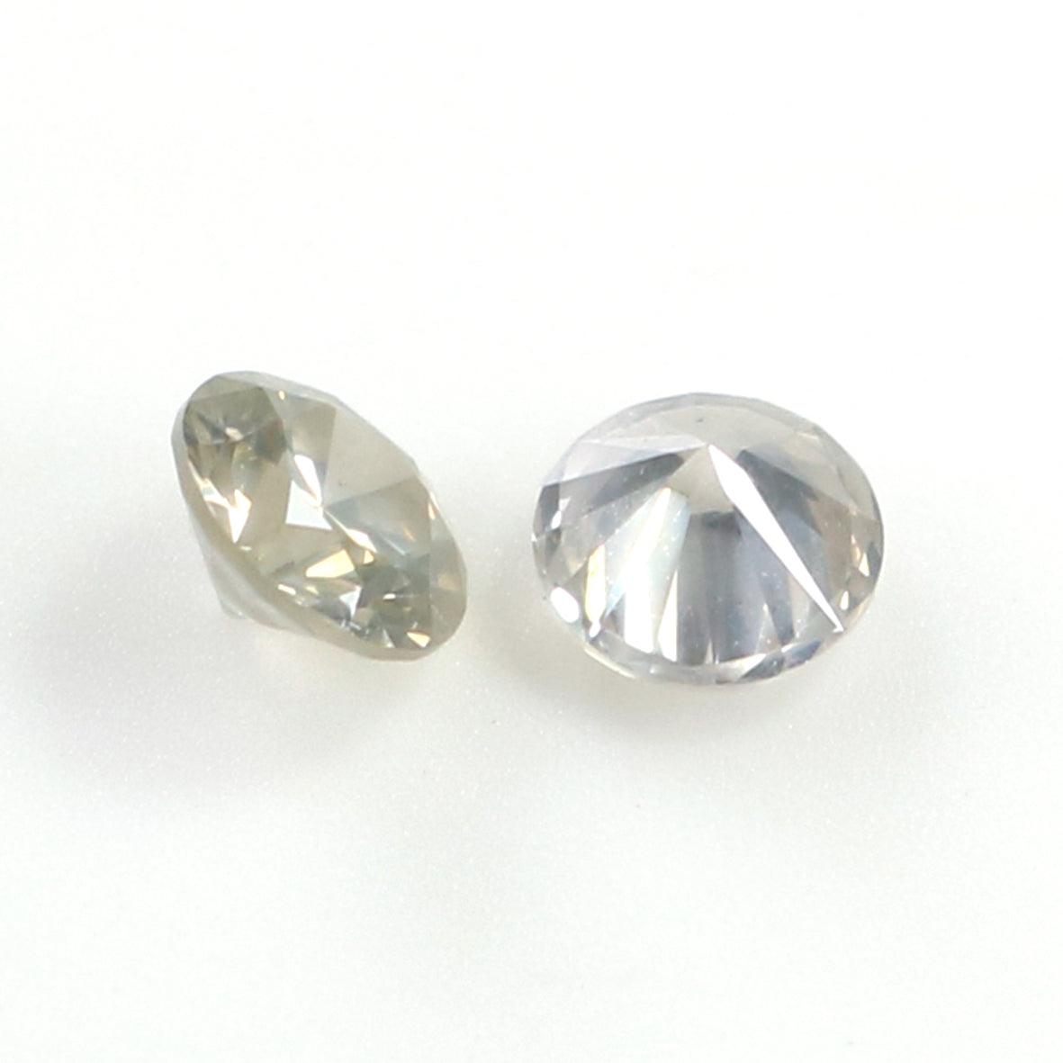 0.36 Ct Natural Loose Round Cut Pair Diamond Light Yellow Color Round Cut Diamond 3.60 MM Natural Diamond Round Brilliant Cut Diamond KQ2473