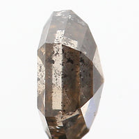 0.77 CT Natural Loose Diamond, Hexagon Diamond, Salt And Pepper Diamond, Black Diamond, Gray Diamond, Hexagon Cut Diamond KDL9543