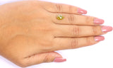 Natural Loose Pear Yellow Color Diamond 2.16 CT 9.99 MM Pear Shape Rose Cut Diamond L2089