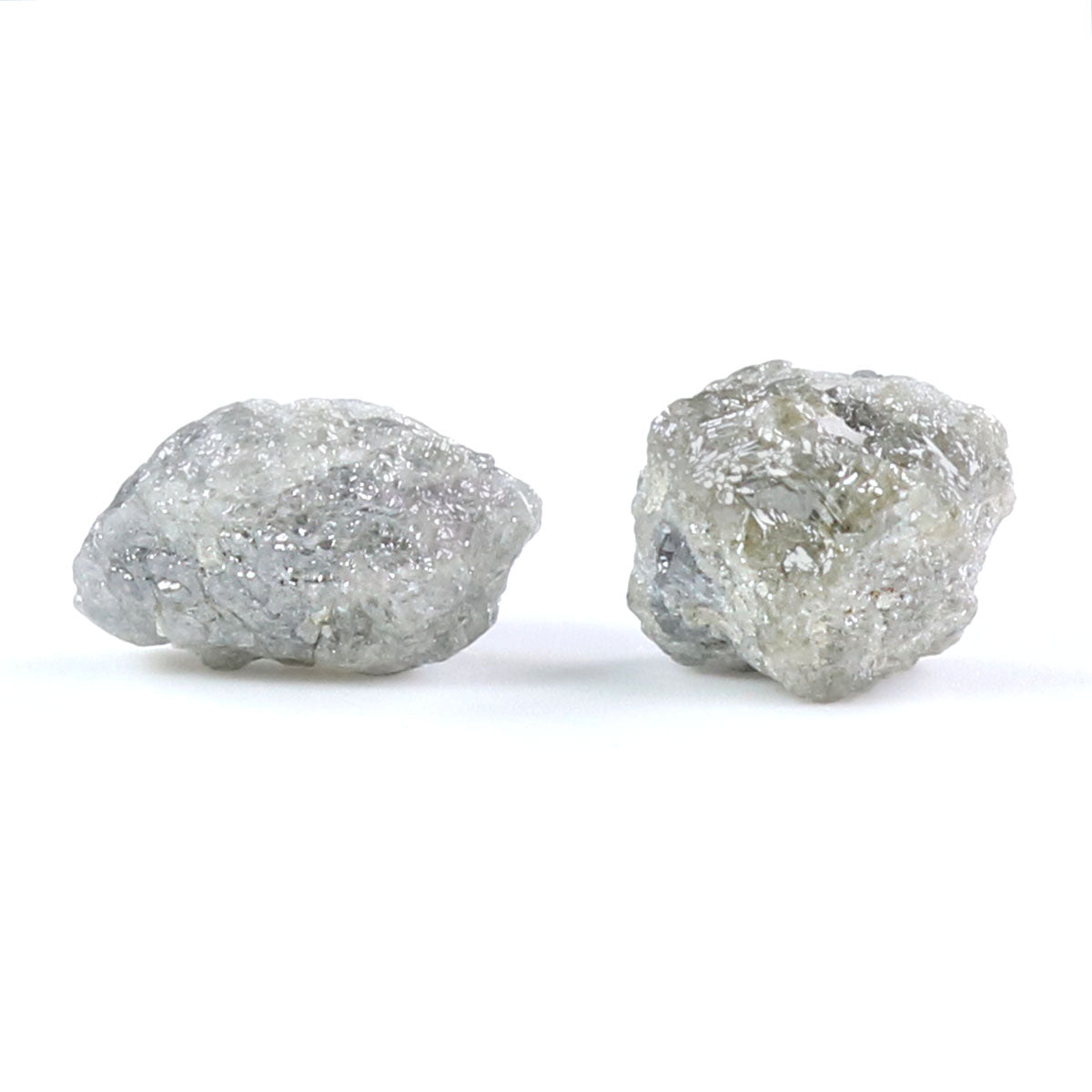 Natural Loose Rough Grey Color Diamond 7.17 CT 9.15 MM Rough Shape Diamond KR2525