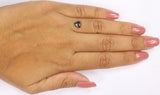 Natural Loose Triangle Salt And Pepper Diamond Black Grey Color 0.95 CT 6.80 MM Triangle Shape Rose Cut Diamond L8373