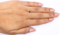 Natural Loose Cushion Blue Color Diamond 0.22 CT 3.10 MM Cushion Shape Rose Cut Diamond L5922