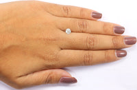 Natural Loose Round White Milky Color Diamond 0.55 CT 5.40 MM Round Shape Brilliant Cut Diamond L7401