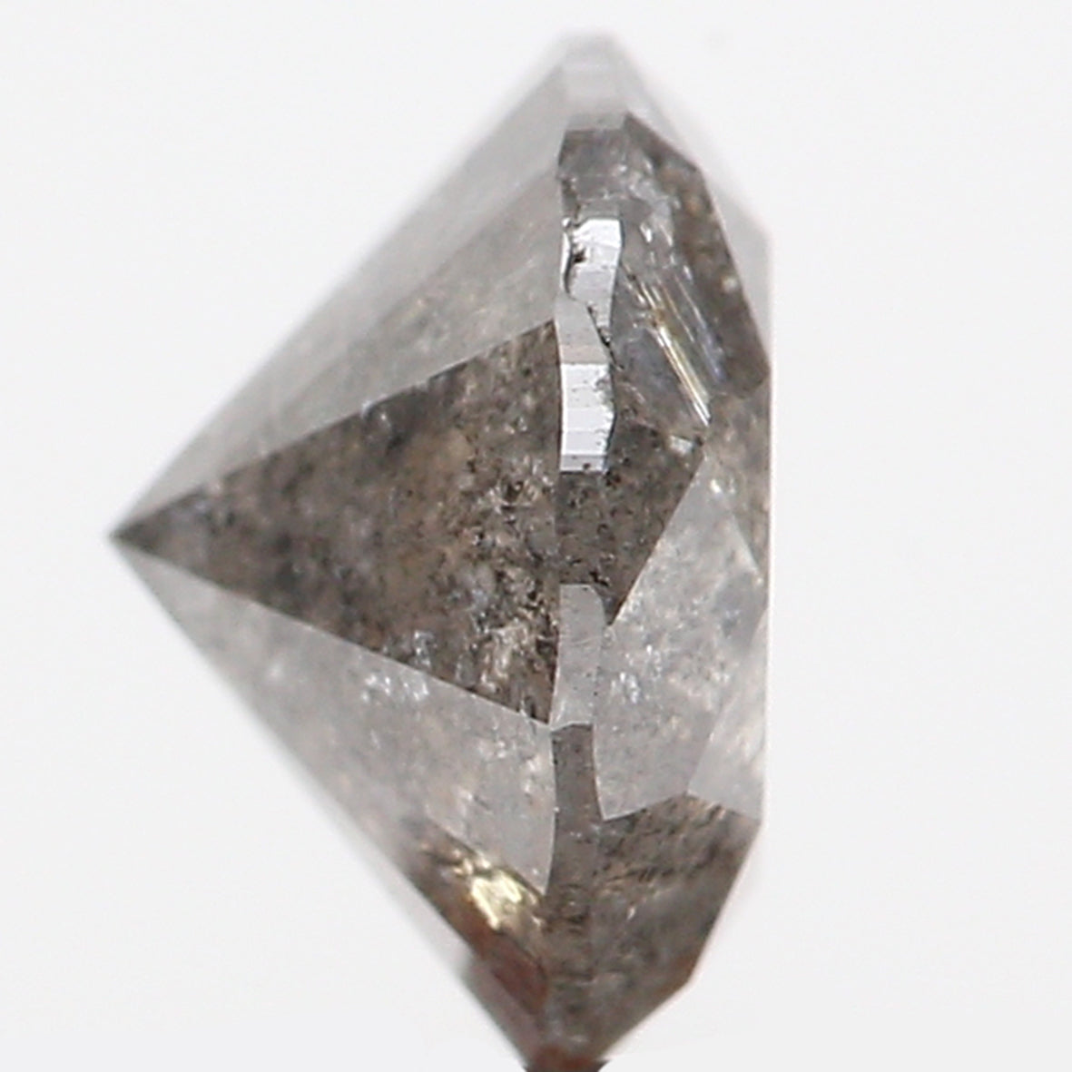 1.28 CT Natural Loose Round Shape Diamond Grey Color Round Cut Diamond 6.75 MM Natural Loose Grey Diamond Round Brilliant Cut Diamond LQ443