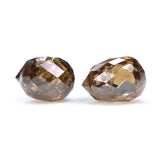 Natural Loose briolette Brown Color Diamond 0.78 CT 4.20 MM Drop Shape Rose Cut Diamond L9890