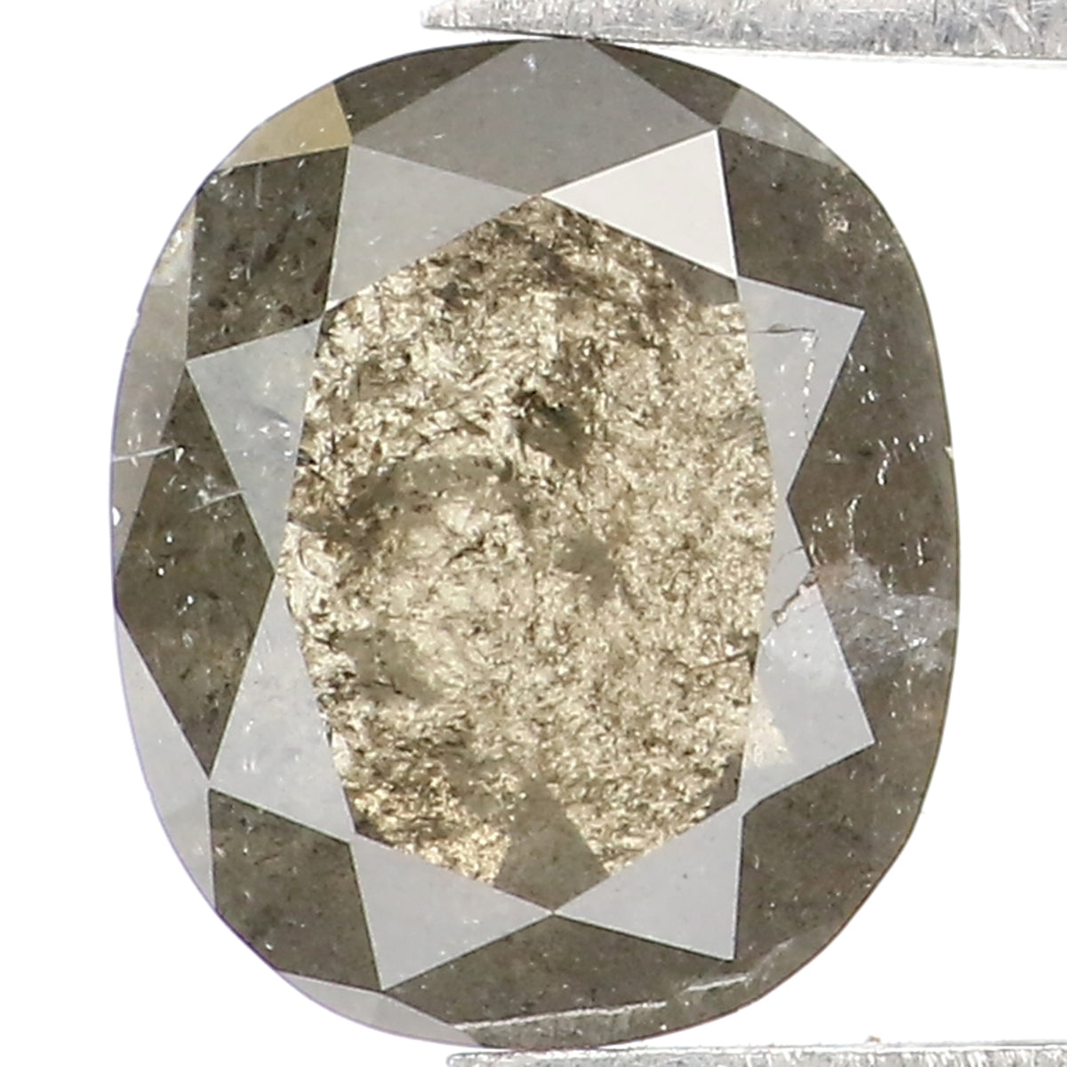1.01 Ct Natural Loose Oval Shape Diamond Salt And Pepper Oval Cut Diamond 7.40 MM Natural Loose Diamond Oval Shape Rose Cut Diamond LQ1788
