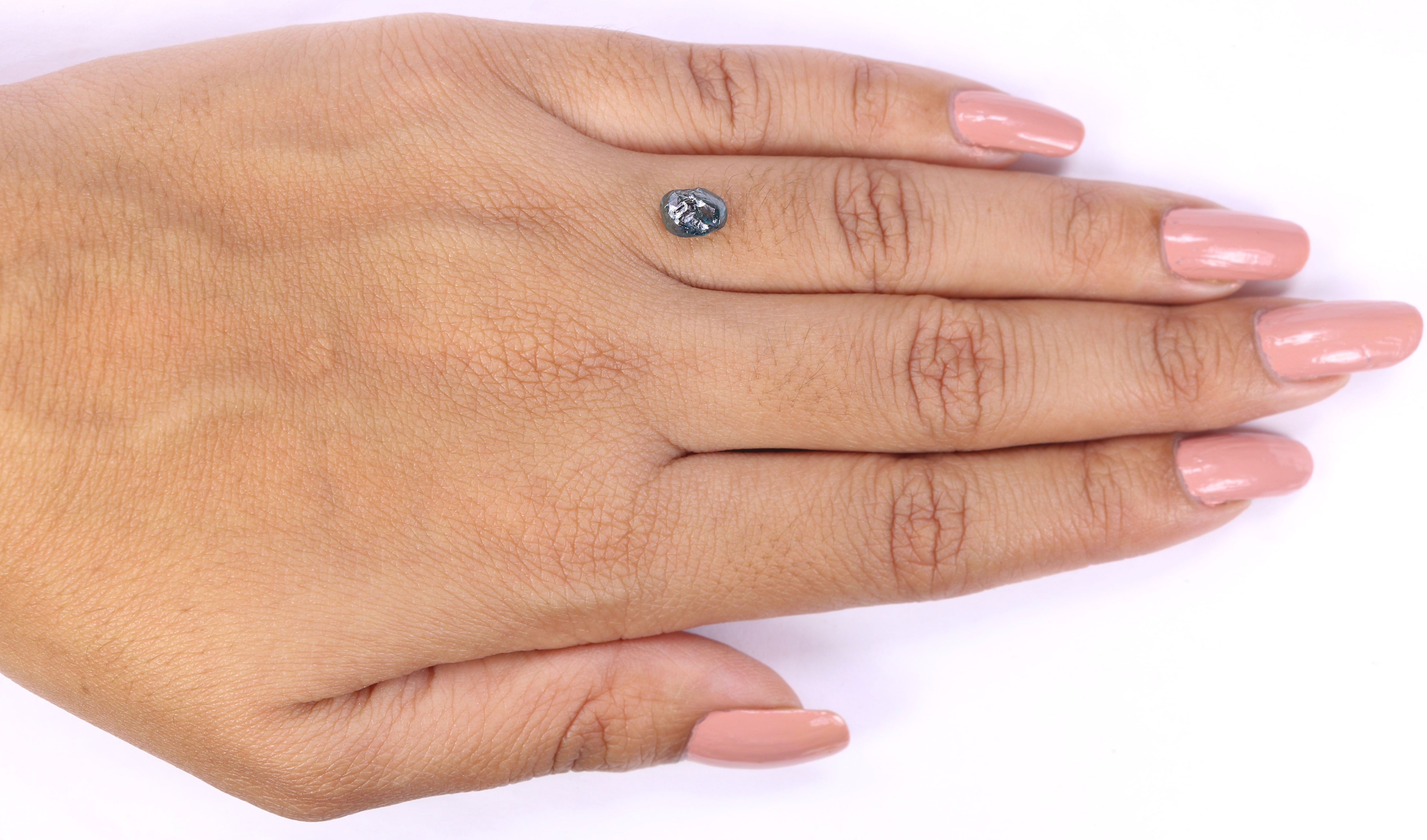 1.49 CT Natural Loose Rough Shape Diamond Blue Color Rough Cut Diamond 7.05 MM Natural Loose Blue Color Rough Irregular Cut Diamond QLB2274