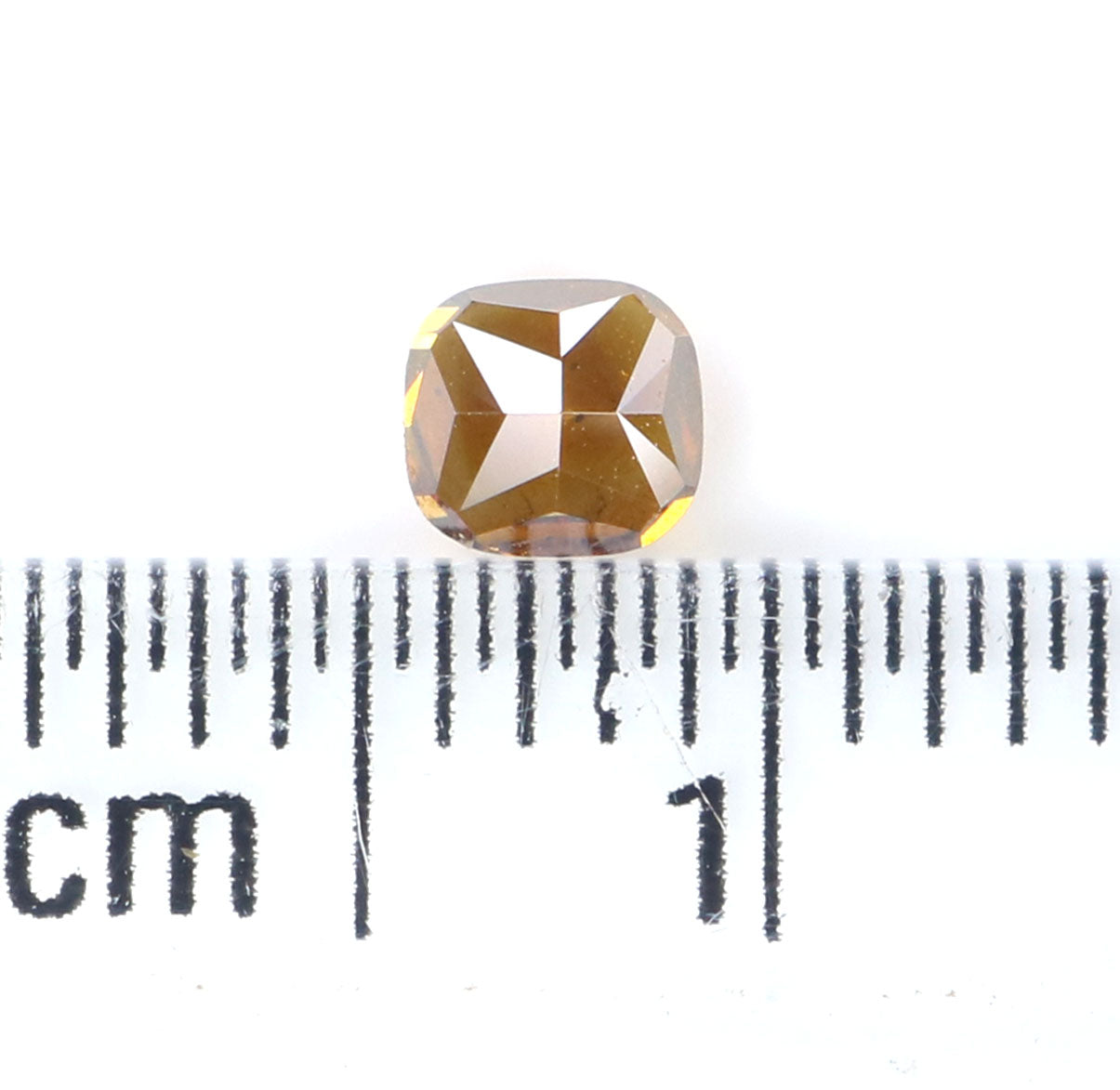 0.34 Ct Natural Loose Cushion Cut Diamond Coffee Brown Color Cushion Diamond 3.65 MM Natural Brown Color Cushion Brilliant Cut Diamond KQ807