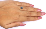 Natural Loose Rose Cut Salt And Pepper Diamond Black Grey Color 1.77 CT 6.95 MM Round Rose Cut Shape Diamond L9888