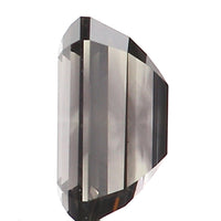 0.59 Ct Natural Loose Diamond, Emerald Cut Diamonds, Grey Black Diamond, Rose Cut Diamond, Rustic Diamond, Polished Diamond KDL9757