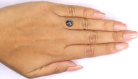 Natural Loose Rose Cut Salt And Pepper Diamond Black Color 2.24 CT 7.70 MM Round Rose Cut Shape Diamond L039