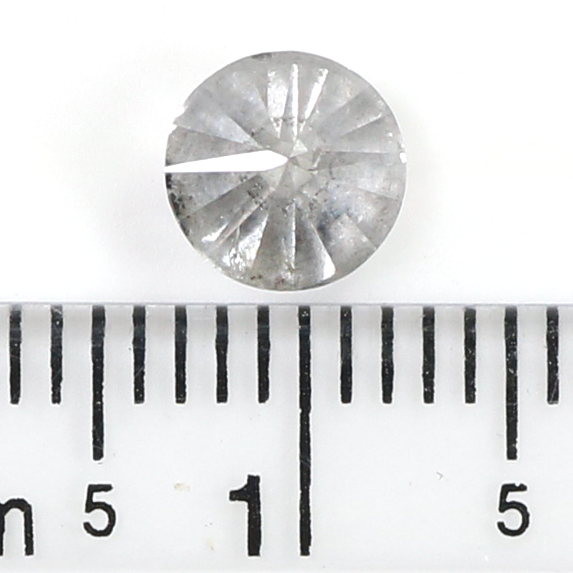 1.09 CT Natural Loose Round Shape Diamond Milky Grey Color Round Cut Diamond 5.80 MM Natural Grey Color Round Brilliant Cut Diamond LQ8170