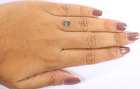 Natural Loose Emerald Salt And Pepper Diamond Black Grey Color 0.81 CT 5.70 MM Emerald Shape Rose Cut Diamond L8669