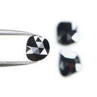 Natural Loose Slice Black Color Diamond 1.60 CT 7.56 MM Slice Shape Rose Cut Diamond L2670