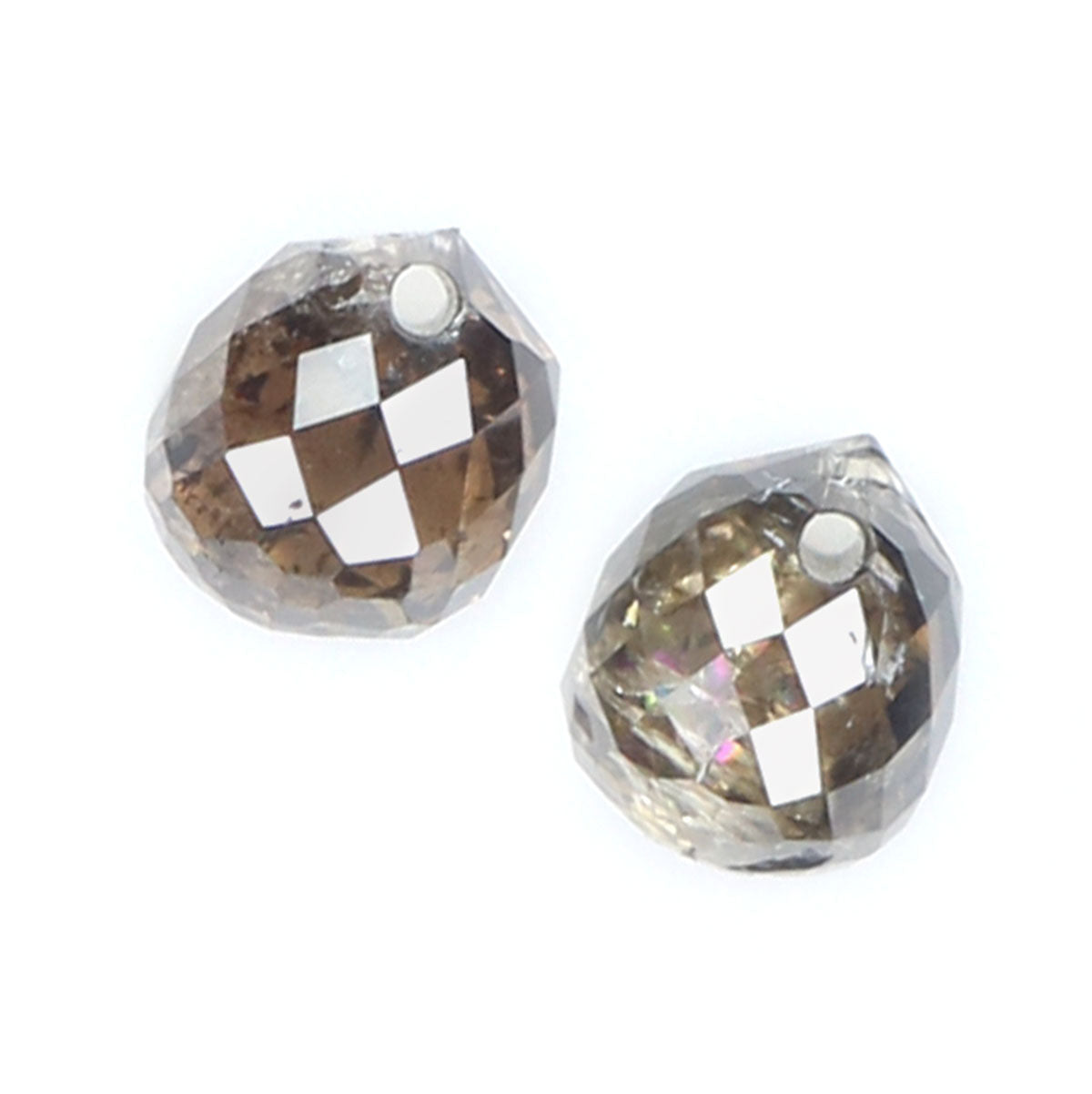 0.86 Ct Natural Loose Briolette Shape Diamond Brown Color Drop Cut Diamond 4.00 MM Natural Loose Diamond Brown Briolette Cut Diamond LQ9990